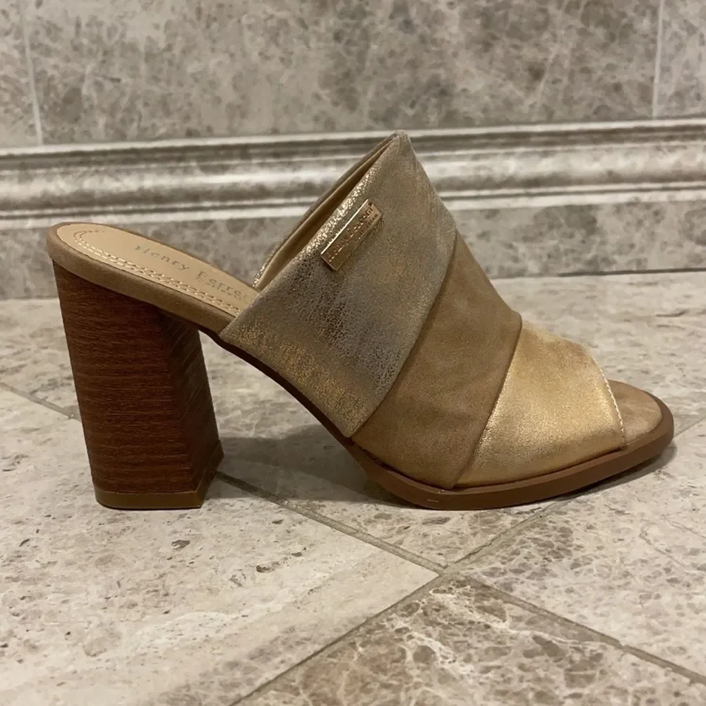 Henry Ferrera Champagne Sandals